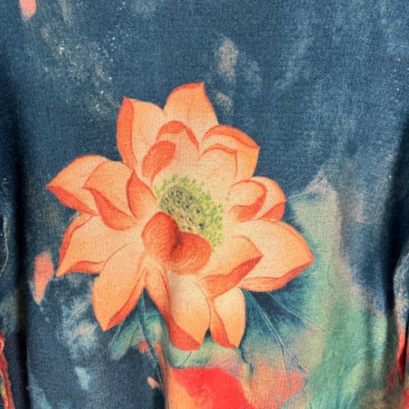 Yesno Oversized Cotton/Wool Blend Graphic Pullover Sweater NWOT Sz XL - Picture 4 of 6